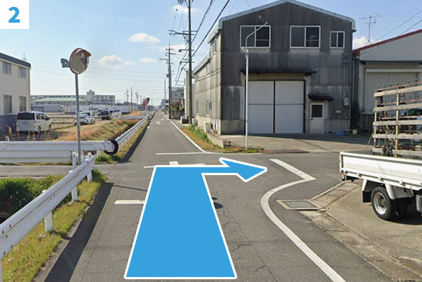 トレードランド北名古屋店の経路画像